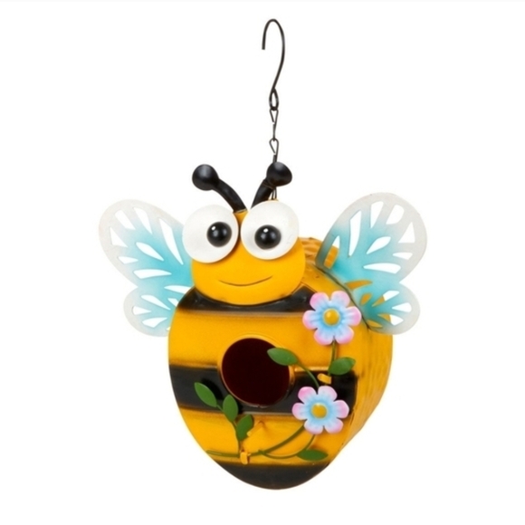 The Unbranded Brand Other - Bee Shaped Hanging Metal Birdhouse